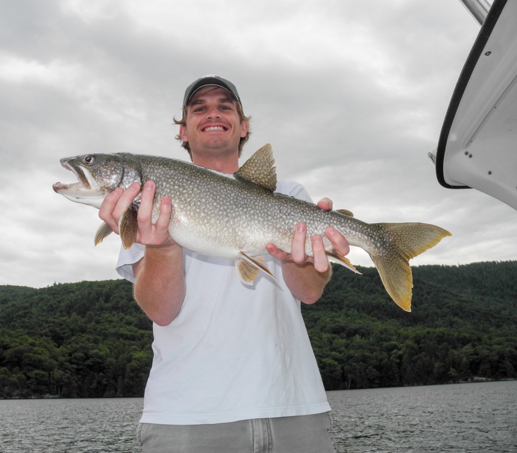 Mitch with his 27" lake trout